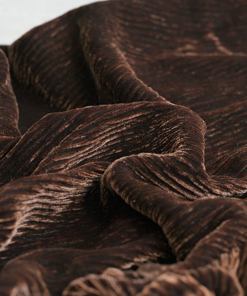 reca（レカ）の「楊柳ベロアワイドパンツ（その他パンツ・レディース・ブラウン/アイボリー/ブラック・M/L）」の14枚目の写真