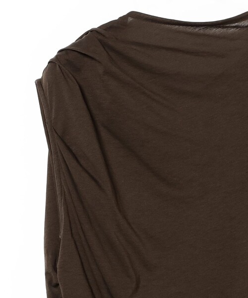 INSCRIRE(アンスクリア)の「INSCRIRE / ライト ジャージー ドレス(ワンピース・レディース・ブラウン・36)」の4枚目の写真