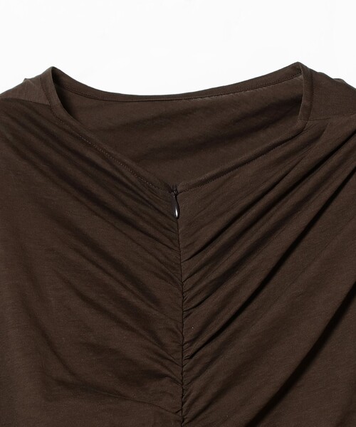 INSCRIRE(アンスクリア)の「INSCRIRE / ライト ジャージー ドレス(ワンピース・レディース・ブラウン・36)」の7枚目の写真