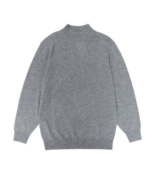 SAKAZEN（サカゼン）の「DESHENG デシェン カシミヤ100％ 無地 モックネック セーター（ニット/セーター・メンズ・ブラック/パープル/イエロー/ホワイト/グレー・L/LL/M）」の20枚目の写真