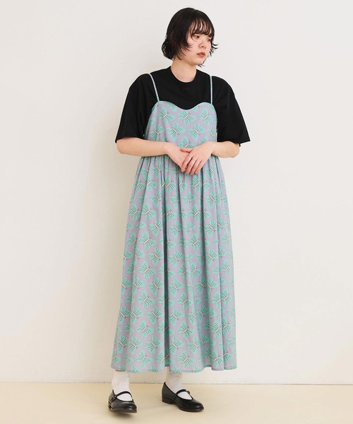 Leja ファッション あんな様確認用⭐ ロングキャミドレス(バタフライ) 