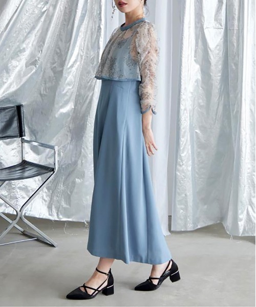 SETUP7（セットアップセブン）の「【metoi】クロスストラップチャンキーヒールパンプス 結婚式 二次会 パーティー フォーマル オケージョン（パンプス・レディース・シルバー/ブラック/ベージュ・M/L/LL/S）」の6枚目の写真