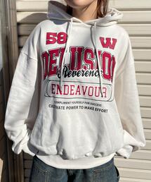 WEGO | WEGO/【24年秋冬新作】ロゴビッグプルパーカー(スウェット)