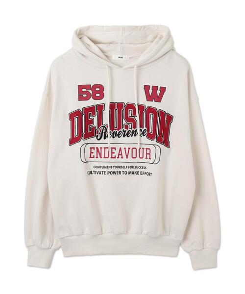 WEGO（ウィゴー）の「WEGO/ロゴビッグプルパーカー（スウェット・レディース・アイボリー/ライトグレー・FREE）」の20枚目の写真