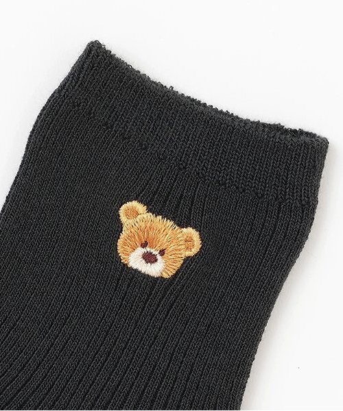 LOVETOXIC(ラブトキシック)の「【抗菌防臭】モチーフリブスクールソックス(ソックス/靴下・キッズ・チャコール/ネイビー/ブルー系その他/カラフル/ホワイト/ブラック/グレー/オフホワイト・F)」の9枚目の写真