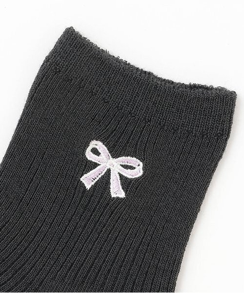 LOVETOXIC(ラブトキシック)の「【抗菌防臭】モチーフリブスクールソックス(ソックス/靴下・キッズ・チャコール/ネイビー/ブルー系その他/カラフル/ホワイト/ブラック/グレー/オフホワイト・F)」の10枚目の写真