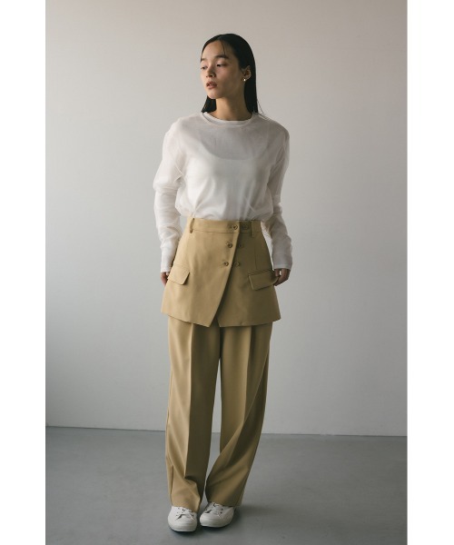 STYLEMIXER(スタイルミキサー)の「スーツスコートベルト(ベルト・レディース・イエロー/チャコールグレー/ライトベージュ・SMALL/MEDIUM)」の10枚目の写真