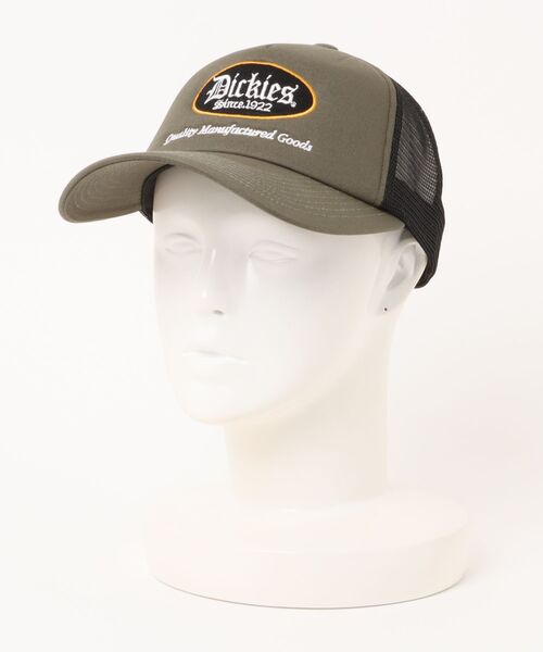 Dickies(ディッキーズ)の「【Dickies】EX CIRCLE LOGO WAPPEN MESH CAP/メッシュキャップ(キャップ・メンズ・チャコール/カーキ/ブラック・FREE)」の3枚目の写真