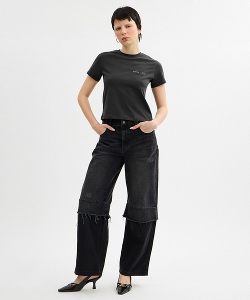 COACH - 美品 Matin Kim×COACH ワックスド　クロップスTシャツ COACH（コーチ）の「【COACH MATIN KIM】ワックスド クロップド
