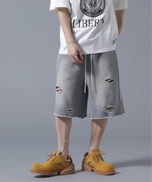 DANKE SCHON | 【WEB&DEPOT限定】DankeSchon/ダンケシェーン/DAMEGE SWEAT SHORTS(スウェットパンツ)