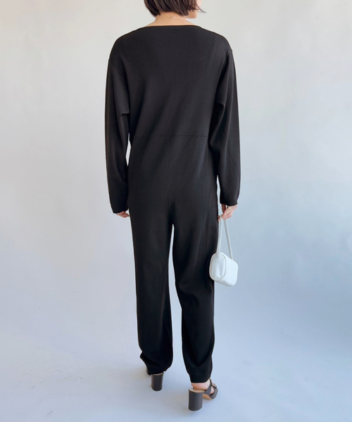 EDIT. FOR LULU（エディットフォールル）の「abc NEW ニットオールインワン（つなぎ/オールインワン・レディース・ブラック・FREE）」の6枚目の写真