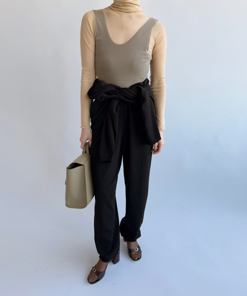 EDIT. FOR LULU（エディットフォールル）の「abc NEW ニットオールインワン（つなぎ/オールインワン・レディース・ブラック・FREE）」の7枚目の写真