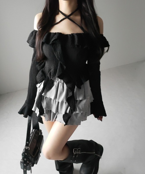 ブラウス シャツ PROMISE RIBBON FRILL ブラウス レディース TOCCA ブラウス シャツ PROMISE RIBBON FRILL レディース