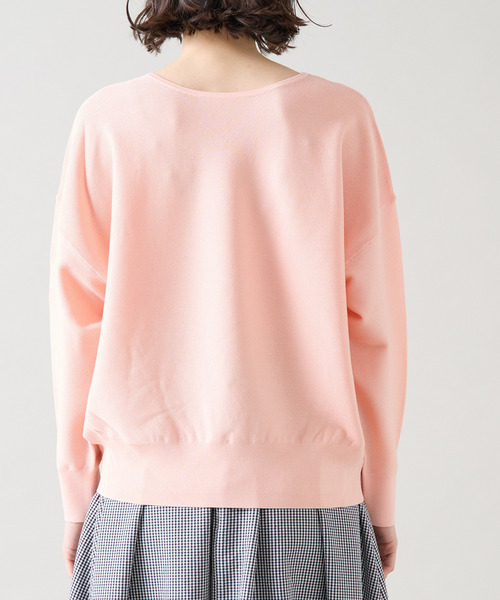 Tiara（ティアラ）の「2WAYガーターニット（ニット/セーター・レディース・サックスブルー/ピンク/アイボリー/グレー・FREE）」の12枚目の写真