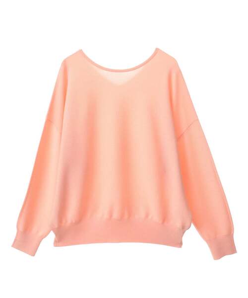 Tiara（ティアラ）の「2WAYガーターニット（ニット/セーター・レディース・サックスブルー/ピンク/アイボリー/グレー・FREE）」の14枚目の写真