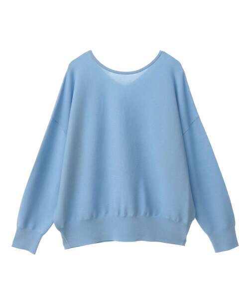 Tiara（ティアラ）の「2WAYガーターニット（ニット/セーター・レディース・サックスブルー/ピンク/アイボリー/グレー・FREE）」の20枚目の写真