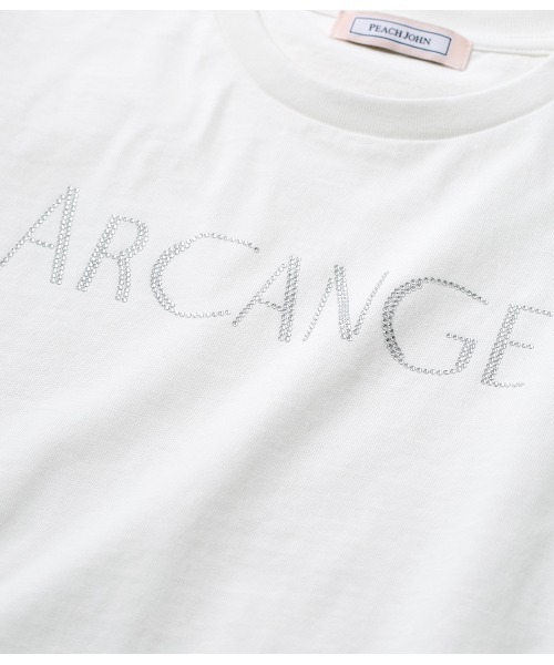 PEACH JOHN（ピーチジョン）の「ロゴミニＴ（Tシャツ/カットソー・レディース・ホワイト/ホワイト×ブラック・ONE SIZE）」の6枚目の写真