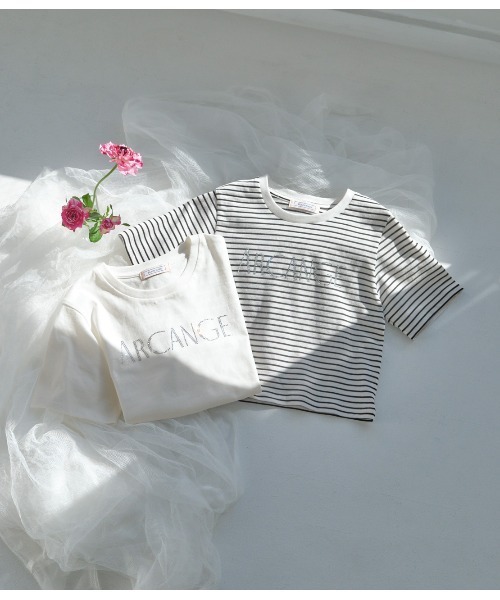 PEACH JOHN（ピーチジョン）の「ロゴミニＴ（Tシャツ/カットソー・レディース・ホワイト/ホワイト×ブラック・ONE SIZE）」の3枚目の写真