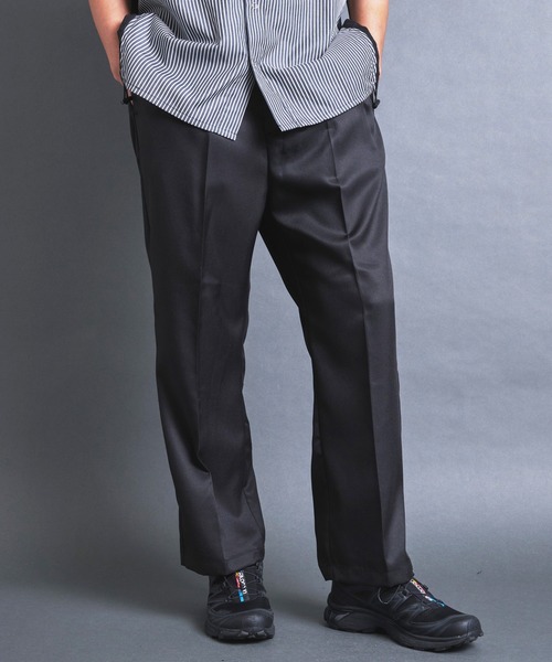 COMMON WARE(コモンウェアー)の「COMMONWARE:PE TUCK WIDE PANTS/タック入り ワイドパンツ(スラックス・メンズ・チャコールグレー/ブラック/ネイビー・XL/L/M)」の21枚目の写真