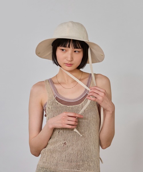 OVERRIDE（オーバーライド）の「OVERRIDE  WATER RE SNAP TENGALLON SGP / オーバーライド（ハット・レディース・ブラック/ナチュラル/ブラウン・58cm）」の3枚目の写真