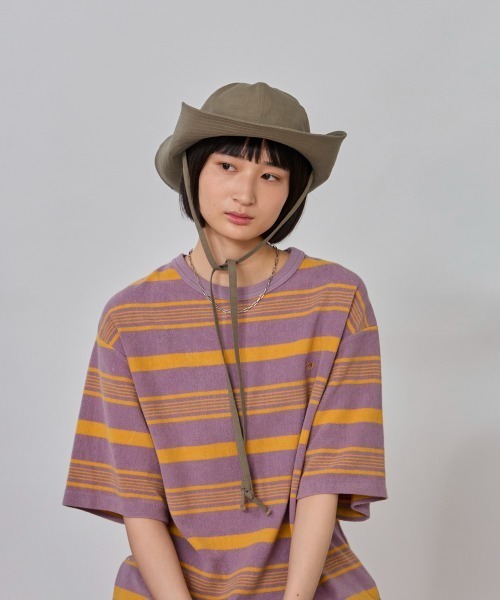 OVERRIDE（オーバーライド）の「OVERRIDE  WATER RE SNAP TENGALLON SGP / オーバーライド（ハット・レディース・ブラック/ナチュラル/ブラウン・58cm）」の2枚目の写真