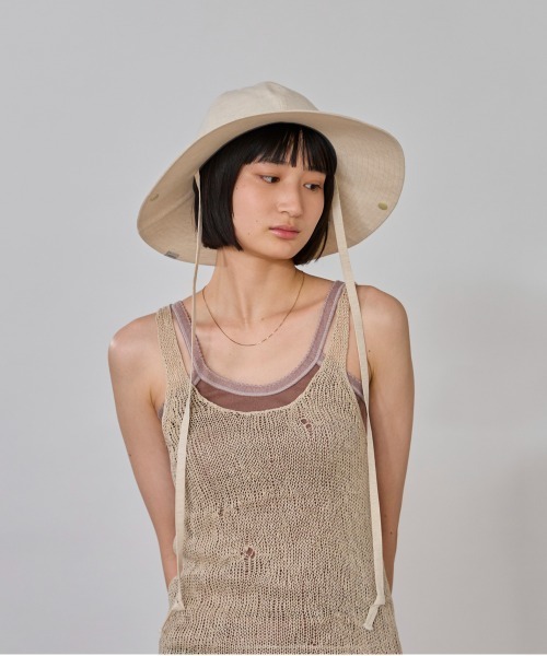 OVERRIDE（オーバーライド）の「OVERRIDE  WATER RE SNAP TENGALLON SGP / オーバーライド（ハット・レディース・ブラック/ナチュラル/ブラウン・58cm）」の10枚目の写真