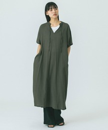 ROSE BUD | 【WEB・一部店舗限定】SLIT NECK S/S DRESS(ワンピース)