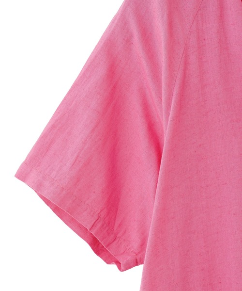 ROSE BUD（ローズバッド）の「【WEB・一部店舗限定】SLIT NECK S/S DRESS（ワンピース・レディース・ブラック/グリーン/グレー/ピンク・ONE SIZE）」の15枚目の写真