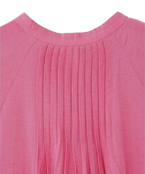 ROSE BUD（ローズバッド）の「【WEB・一部店舗限定】SLIT NECK S/S DRESS（ワンピース・レディース・ブラック/グリーン/グレー/ピンク・ONE SIZE）」の17枚目の写真