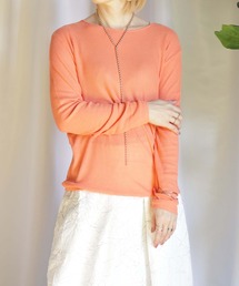 シンプルクルーネックプルオーバー