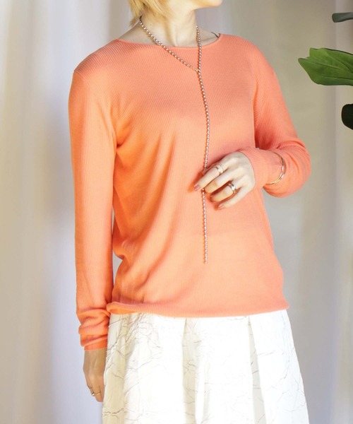 BITTOKO（ビットコ）の「シンプルクルーネックプルオーバー（Tシャツ/カットソー・レディース・ブラック/ピンク/ブルー/ホワイト×ブラック・FREE）」の16枚目の写真