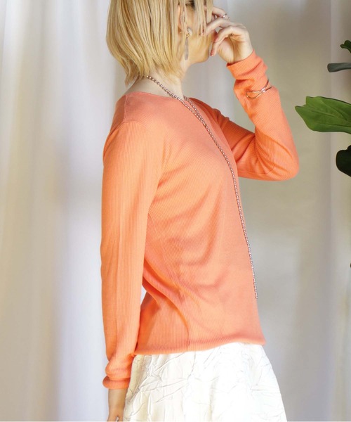 BITTOKO（ビットコ）の「シンプルクルーネックプルオーバー（Tシャツ/カットソー・レディース・ブラック/ピンク/ブルー/ホワイト×ブラック・FREE）」の19枚目の写真