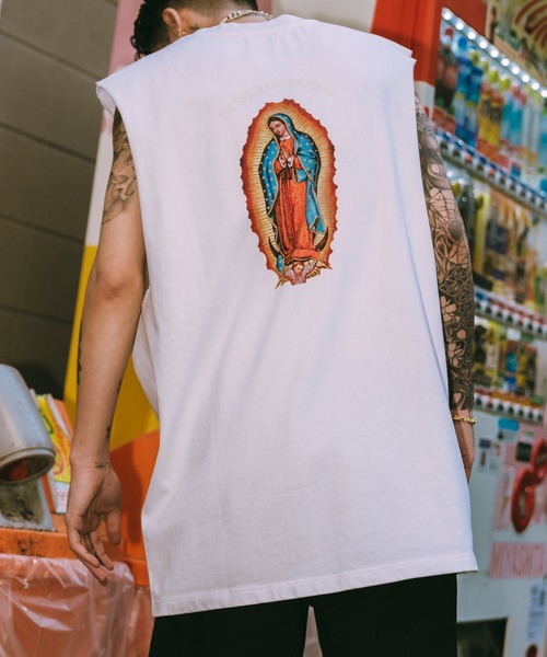 Subciety（サブサエティ）の「Cut off tank top（タンクトップ・メンズ・ブラック/レッド/ホワイト・X-LARGE/LARGE/MEDIUM/SMALL）」の2枚目の写真