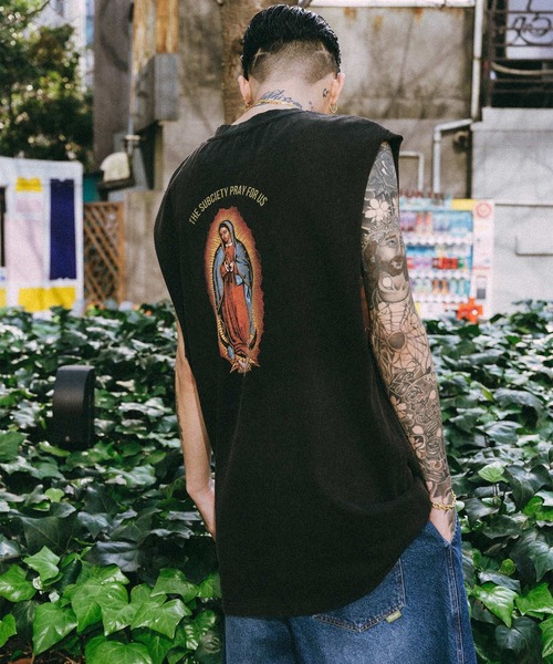 Subciety（サブサエティ）の「Cut off tank top（タンクトップ・メンズ・ブラック/レッド/ホワイト・X-LARGE/LARGE/MEDIUM/SMALL）」の17枚目の写真