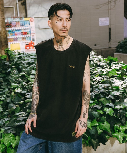 Subciety（サブサエティ）の「Cut off tank top（タンクトップ・メンズ・ブラック/レッド/ホワイト・X-LARGE/LARGE/MEDIUM/SMALL）」の11枚目の写真