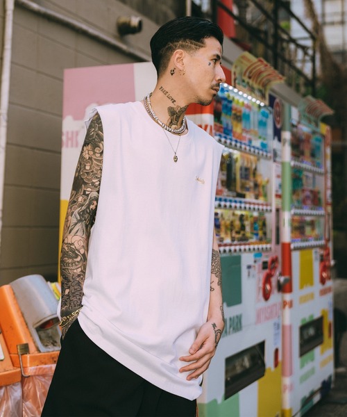 Subciety（サブサエティ）の「Cut off tank top（タンクトップ・メンズ・ブラック/レッド/ホワイト・X-LARGE/LARGE/MEDIUM/SMALL）」の12枚目の写真