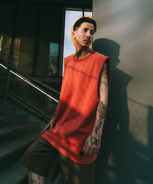 Subciety（サブサエティ）の「Cut off tank top（タンクトップ・メンズ・ブラック/レッド/ホワイト・X-LARGE/LARGE/MEDIUM/SMALL）」の15枚目の写真