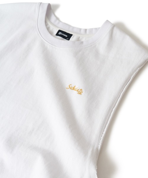 Subciety（サブサエティ）の「Cut off tank top（タンクトップ・メンズ・ブラック/レッド/ホワイト・X-LARGE/LARGE/MEDIUM/SMALL）」の10枚目の写真