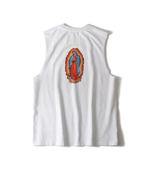 Subciety（サブサエティ）の「Cut off tank top（タンクトップ・メンズ・ブラック/レッド/ホワイト・X-LARGE/LARGE/MEDIUM/SMALL）」の7枚目の写真