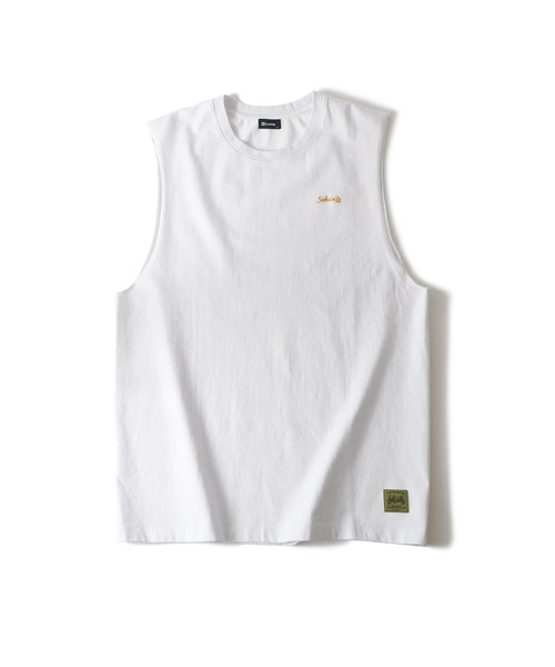Subciety（サブサエティ）の「Cut off tank top（タンクトップ・メンズ・ブラック/レッド/ホワイト・X-LARGE/LARGE/MEDIUM/SMALL）」の6枚目の写真