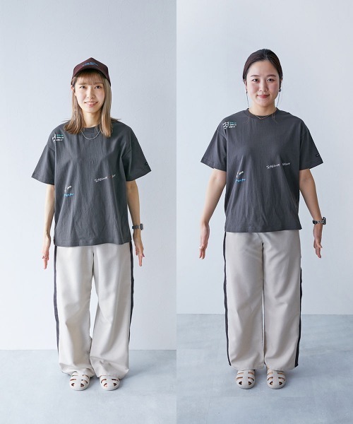 devirock(デビロック)の「【makoコラボ】大人用 ドローイング Tシャツ(Tシャツ/カットソー・レディース・スミクロ/オフホワイト・ONE SIZE)」の8枚目の写真