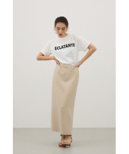 crie conforto(クリーコンフォルト)の「ストレッチナローロングスカート(スカート・レディース・ブラック/ベージュ・SMALL/MEDIUM)」の4枚目の写真