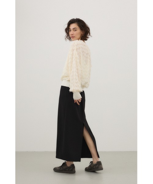 crie conforto(クリーコンフォルト)の「ストレッチナローロングスカート(スカート・レディース・ブラック/ベージュ・SMALL/MEDIUM)」の15枚目の写真
