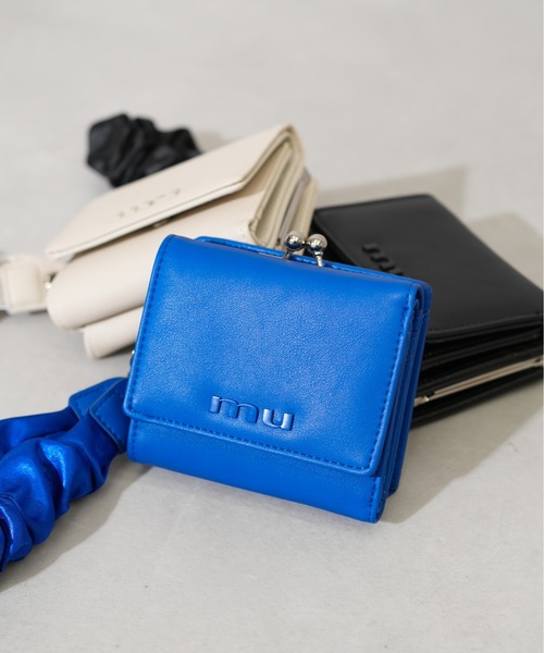 MURUA(ムルーア)の「【MURUA/ムルーア】 GATHER CHARM SERIES がま口ミニウォレット(財布・レディース・ブラック/ベージュ/ブルー・FREE)」の3枚目の写真