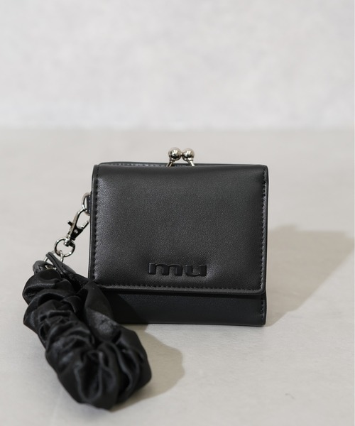 MURUA(ムルーア)の「【MURUA/ムルーア】 GATHER CHARM SERIES がま口ミニウォレット(財布・レディース・ブラック/ベージュ/ブルー・FREE)」の9枚目の写真