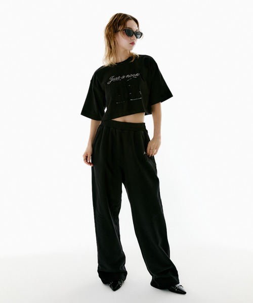 セール】ユニセックス 刺繍ロゴスウェットセットアップ（セットアップ