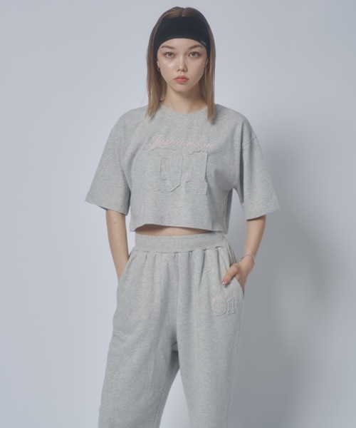 ユニセックス 刺繍ロゴスウェットセットアップ（セットアップ