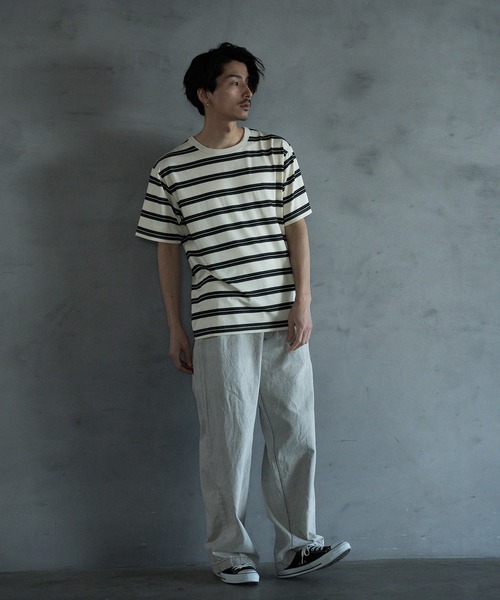RATTLE TRAP(ラトルトラップ)の「8.5ozデニムツータックワイドスラックス(デニムパンツ・メンズ・ブラック/ネイビー/ライトグレー・L/M/S)」の16枚目の写真