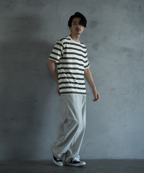 RATTLE TRAP(ラトルトラップ)の「8.5ozデニムツータックワイドスラックス(デニムパンツ・メンズ・ブラック/ネイビー/ライトグレー・L/M/S)」の17枚目の写真
