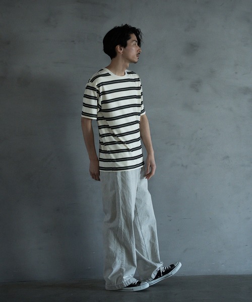 RATTLE TRAP(ラトルトラップ)の「8.5ozデニムツータックワイドスラックス(デニムパンツ・メンズ・ブラック/ネイビー/ライトグレー・L/M/S)」の18枚目の写真
